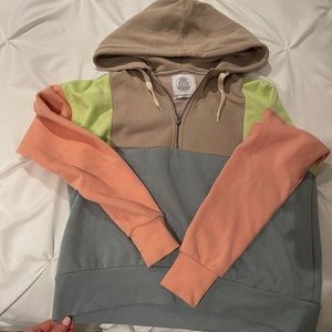 Urban Outfitters Color-block Zip Hoodie
